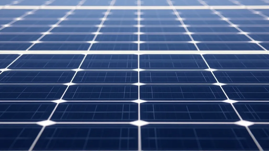 Módulo solar fotovoltaico em close mostrando células e backsheet, com detalhe do encapsulante entre vidro e célula
