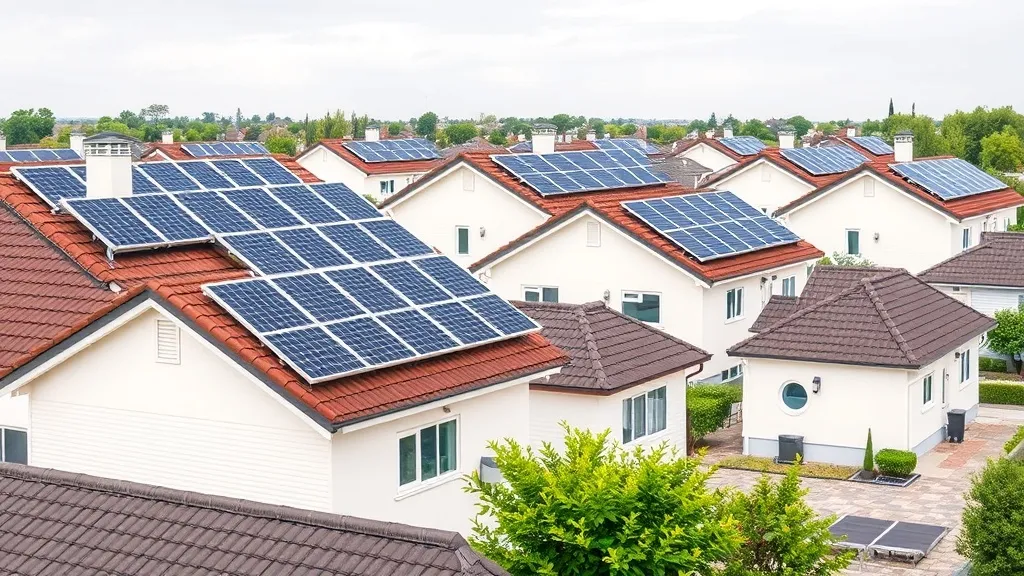 Mapa esquemático mostrando um sistema solar residencial conectado a múltiplas unidades consumidoras pela mesma distribuidora de energia