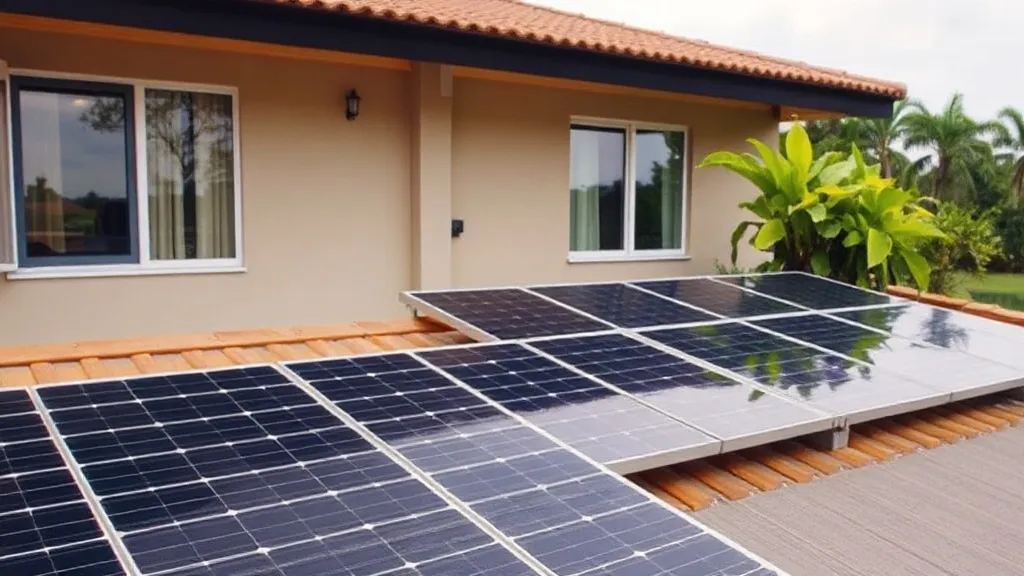Casa residencial com painéis solares no telhado e medidor de energia em primeiro plano, representando o reajuste tarifário da Celesc em Santa Catarina