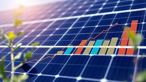 Gráfico de barras mostrando queda no preço de módulos fotovoltaicos em contraste com variação menor no custo total do sistema solar instalado