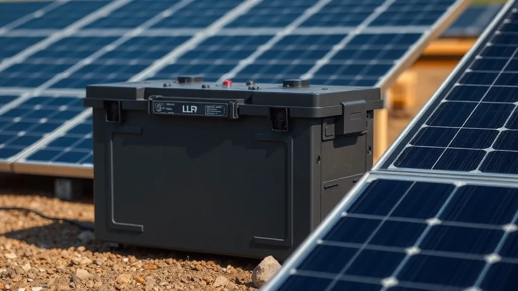 Banco de baterias LFP e chumbo-ácido lado a lado em instalação solar off-grid rural no Brasil