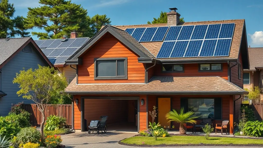 Conta de luz residencial ao lado de painel solar e planilha de payback com diferentes faixas de consumo