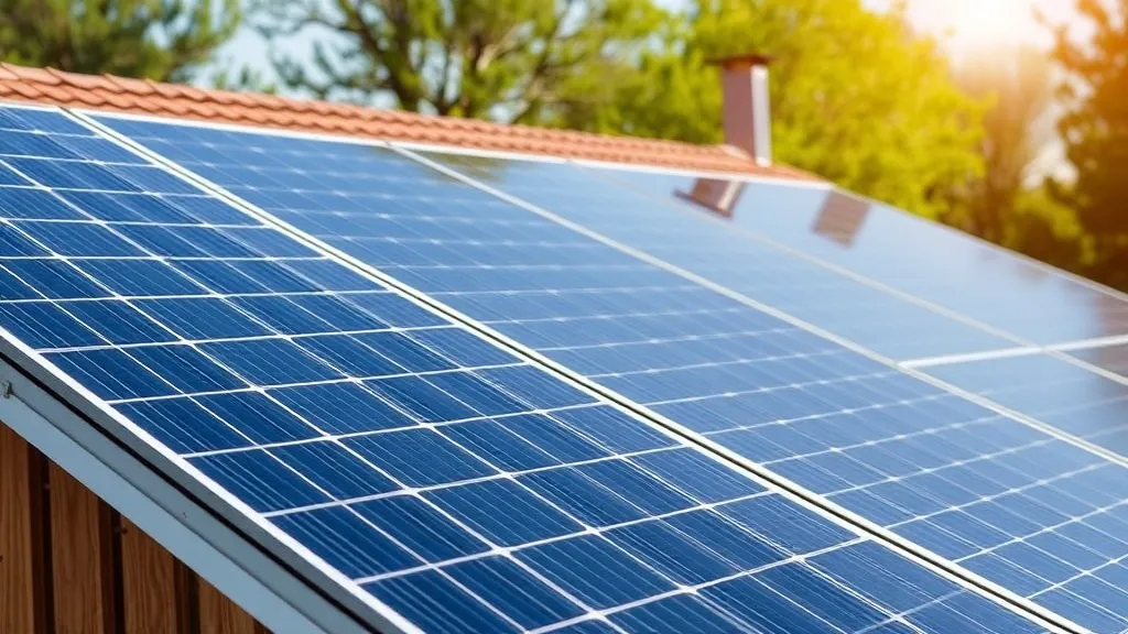 Instalador fixando painel solar fotovoltaico em telhado residencial enquanto consumidor observa o contrato