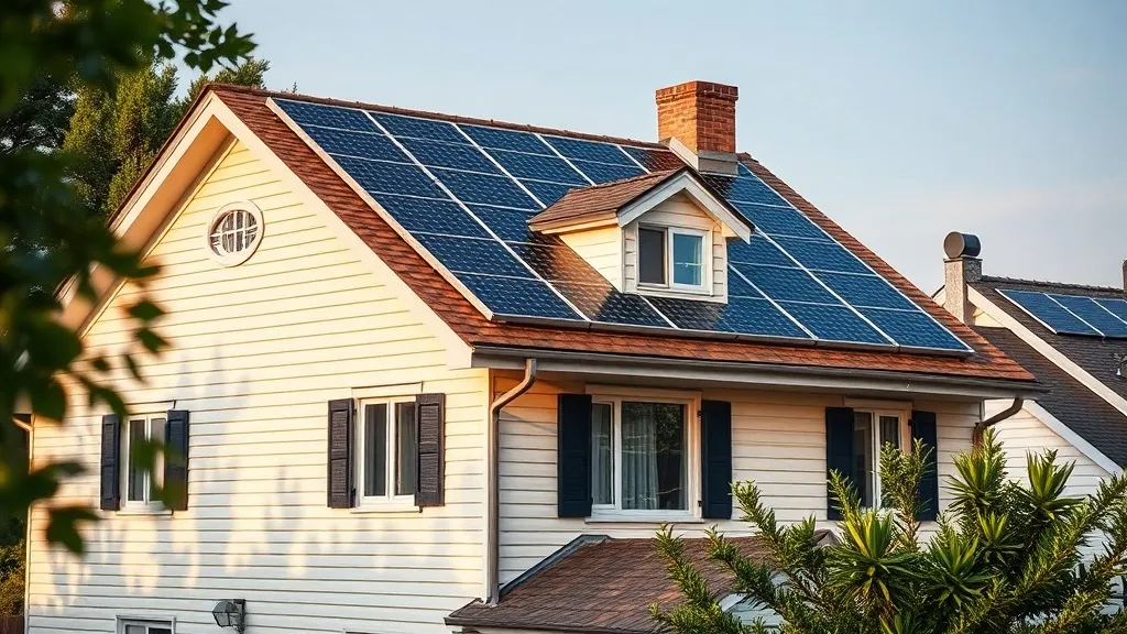 Casa em Sobradinho com sistema fotovoltaico no telhado e medidor de energia bidirecional